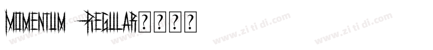 Momentum Regular字体转换